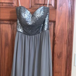 Grey Bridesmaid Dress